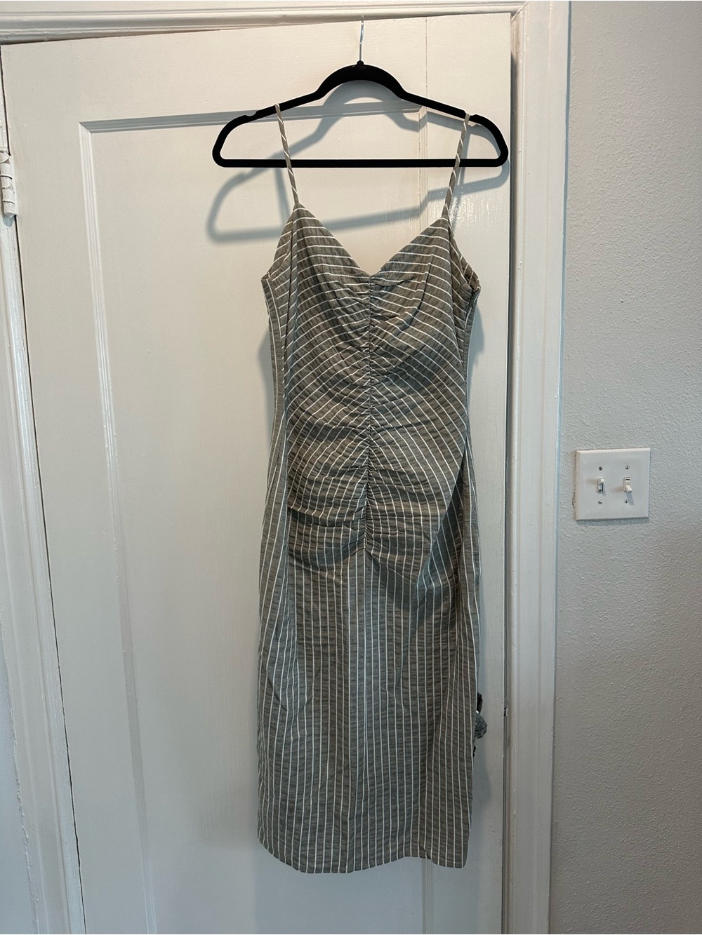 Zara striped midi dress